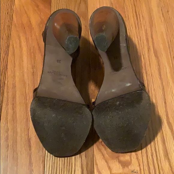 Derek Lam brown/black leather sandals - size 38 - Picture 5 of 5